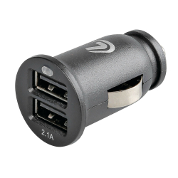 Chargeur compact 2 x USB A 2.4A 12/24V