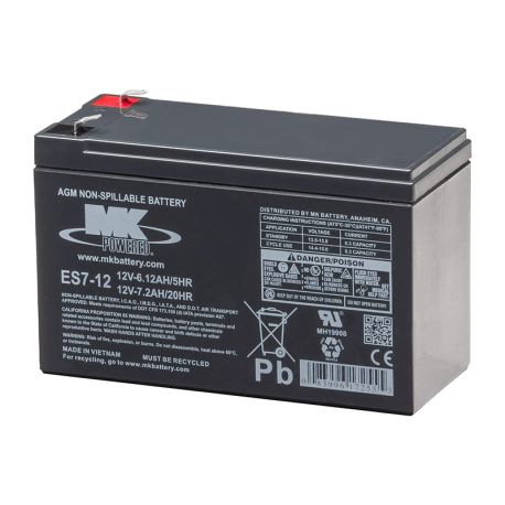 ES7-12 Batterie AGM 7.2 Ah