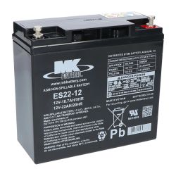 ES22-12 AGM Batterie 22 Ah